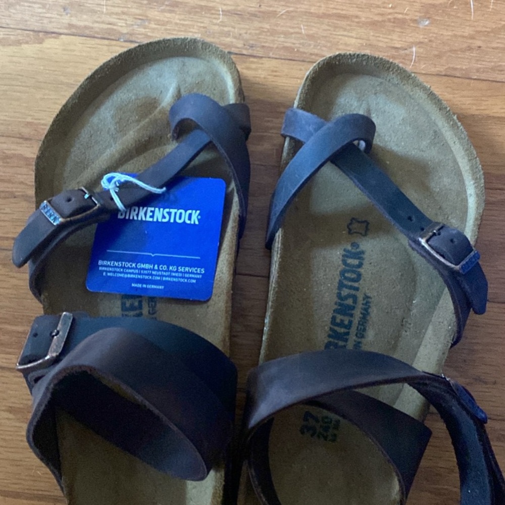 Birkenstock Brown Yara Sandals 37